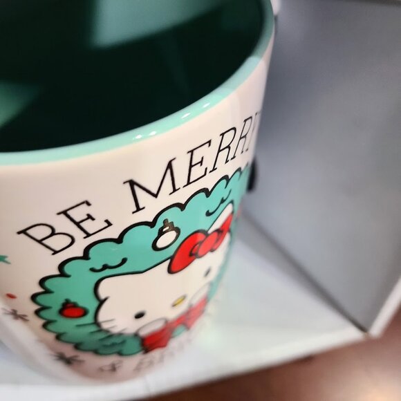Hello Kitty Christmas Coffee Mugs Set Ceramic Cups Holiday Xmas Decorations 2pc - Picture 7 of 9